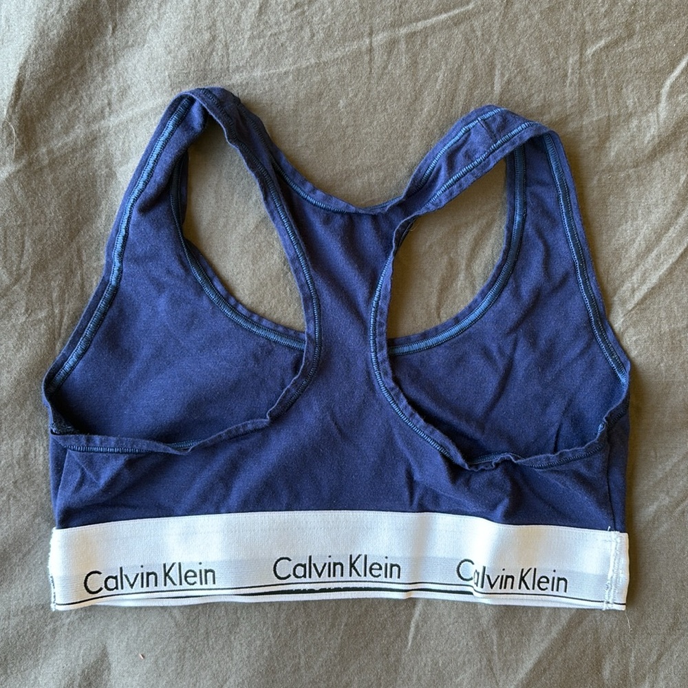 Calvin Klein Modern Bralette Navy size M - Picture 3 of 4